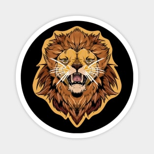 illustrated LION PRIDE series (with eye colour trim) Magnet